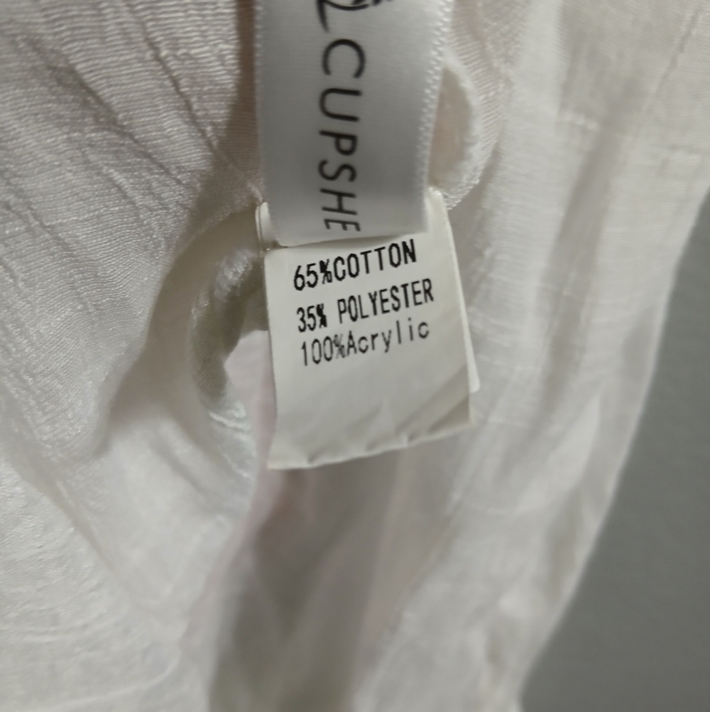 Cupshe White and Pink Ruffle Hem Swim Coverup - Picture 13 of 13